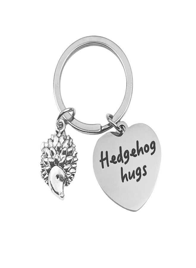 Dorla Cool Cute Hedgehog Hug Keychain Positive Relexed Warm Keyring Hedgehog Charm Hedgehogs Mom Lovers Teens Christmas Gift - Image 1